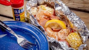 Make a Campfire Shrimp Boil In Foil
